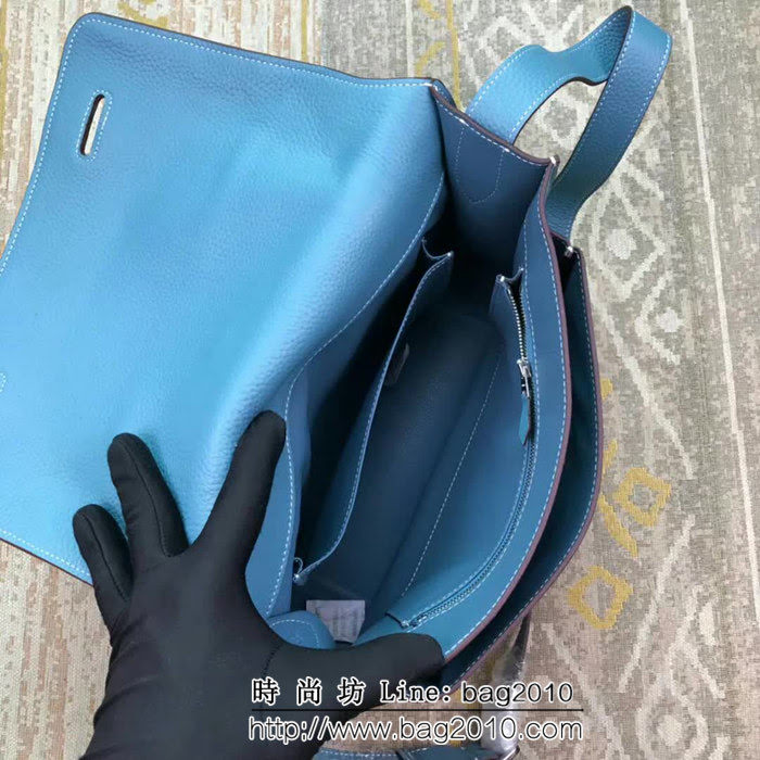 HERMES愛馬仕 男士經典款 史蒂夫 牛皮單肩斜挎包 小號 JD1188